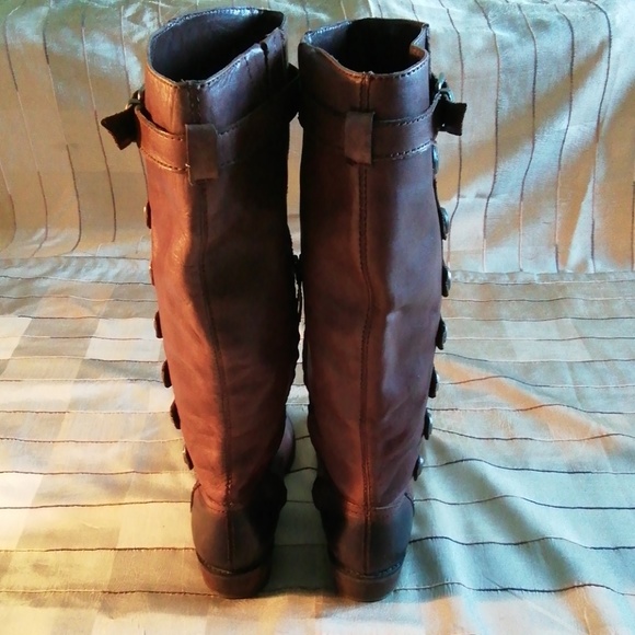 Arturo Chiang brown genuine leather boots size 8.5 - Picture 3 of 8